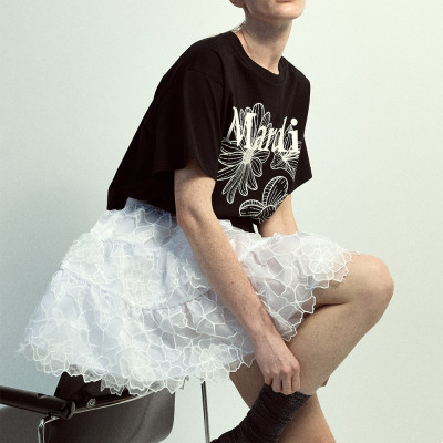 三花修身 5色 SLIM TSHIRT TRIPLE FLOWER